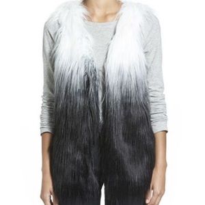 Faux fur ombré vest!
